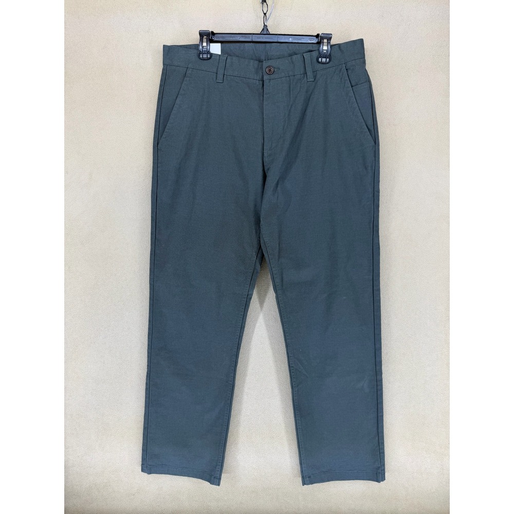 Katin Deck Canvas Relaxed Fit‎ Men's Chino Pants Size 36 Green Mid Rise